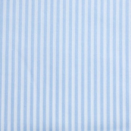 Baumwollstoff "Streifen", hellblau/weiß