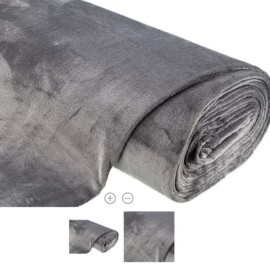 Fleecestoff, grau