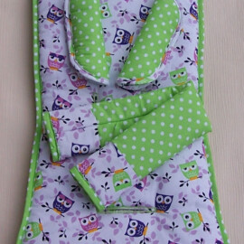 Set für "Baby Jogger " ,Eulen lila/mint