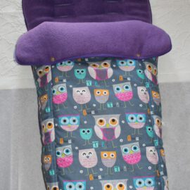 Fußsack für "Quinny " ,Eulen grau