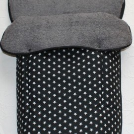 Fußsack für "Quinny ",Sterne schwarz
