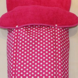Fußsack für "Joie " , Punkten pink