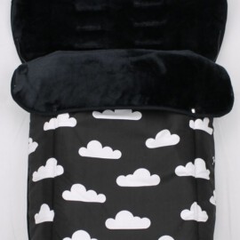 Fußsack für  "Joie " ,Wolken schwarz