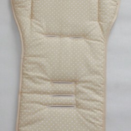 Sitzauflage für "Emmaljunga" , Tüpfen auf beige