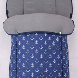 Fußsack für "Joie " ,Maritime ,Anker blau