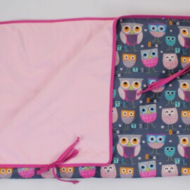 Babydecke  für den Kinderwagen, mit Eulen