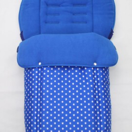 Fußsack für "Joie " , Sterne royalblau