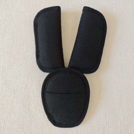 Gurtpolster & Schnallenpolster für Babyschale "Uni schwarz "