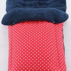Fußsack für "Joie " , Punkten rot / blau