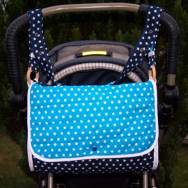 Kinderwagentasche,Baumwollstoff mit Sternen