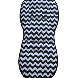 Sitzauflage für  "Joie " , Zig Zag schwarz/weiss