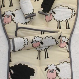 Set für "Bugaboo " , Schafe auf beige