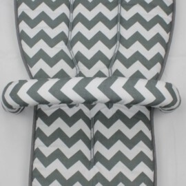 Set für  "Bugaboo " , Zig Zag grau/weiß