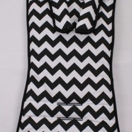 Set für "TFK" ,  ZigZag schwarz/weiß