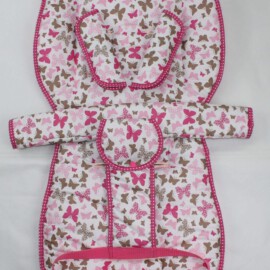 Set für "Joie " ,Schmetterlinge lila/rosa/grau/pink