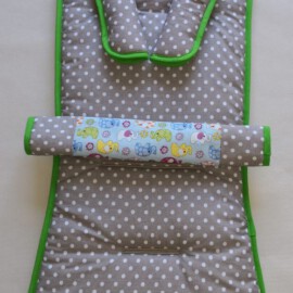 Set für den "Britax " , Tupfen beige -weiß