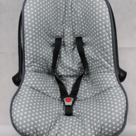 Bezug für Babyschalen von „ Maxi Cosi“, Sterne auf grau