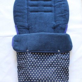 Fußsack für  "Joie " , Sterne auf blau