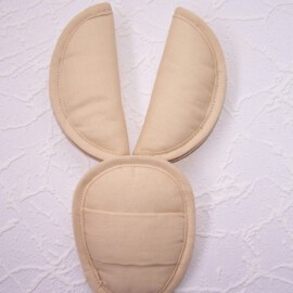 Gurtpolster & Schnallenpolster für Babyschalen, uni beige