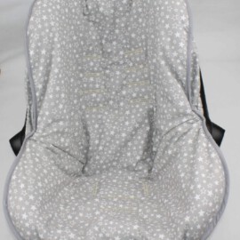 Bezug für Babyschalen von „ Maxi Cosi“, Sterne auf hellgrau