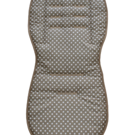 Sitzauflage für "Joie " ,Sterne auf beige /Frottee in braun