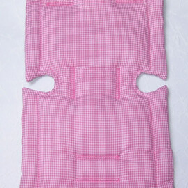 Sitzauflage für "Maclaren " ,Vichy Karo rosa /weiß