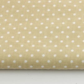 Tüpfchen beige /weiss, 3 mm Ø