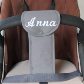 Schrittgurt für Kiwa , Grau mit Name