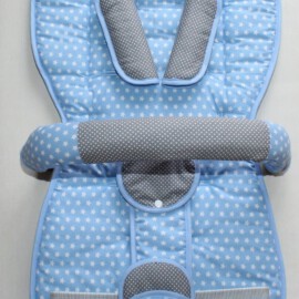 Set für "Joie " ,blauer Stoff mit Sternen