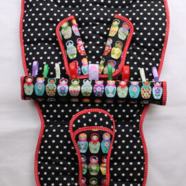 Set für  "Quinny " ,Matroschkas schwarz/grau