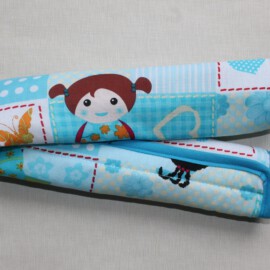 Bügelbezug für Ihren Buggy , Baumwollstoff  "japanischen Puppen"