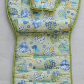 Set für "Emmaljunga"  ,Elefante auf grün /Frottee grün