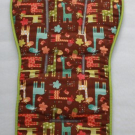 Sitzauflage für "Joolz ", Baumwollstoff “Giraffe “