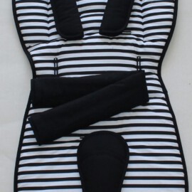 Set für "Joie " ,Streifen schwarz/weiß