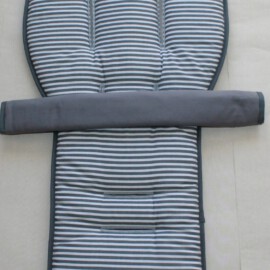 Set für  "Bugaboo " , Streifen  grau/weiß
