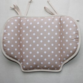 Kissen für Kiwa , Schmetterlinge, Punkte auf beige