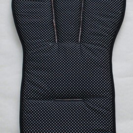 Sitzauflage für den  "Cybex Priam" ,Tüpfchen schwarz/weiss, 2 mm Ø