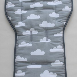 Sitzauflage  für  "Mountain", Wolken  auf grau
