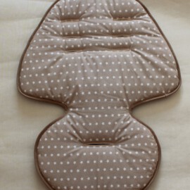 Sitzauflage für  "bebe confort nova" , Тupfen beige /weiss