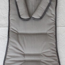 Set für  "Baby Jogger " ,Tüpfchen grau /weiss, 2mm Ø