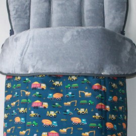 Fußsack für  "Goodbaby  " ,Wasserdichter Stoff , softshell Fahrzeuge auf blau
