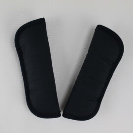 Gurtpolster für Kinderwagen ,  uni schwarz