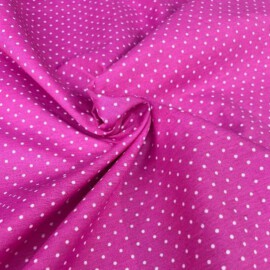 Tüpfchen magenta  /weiß , 2 mm Ø