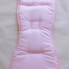 Sitzauflage für den "Babyzen YoYo", Vichy Karo rosa/weiß