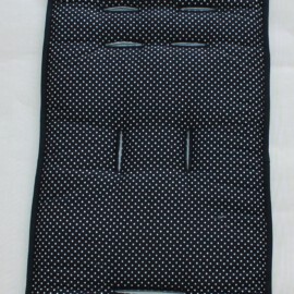 Sitzauflage für  "Britax " , Тupfen schwarz /weiss, 2 mm Ø