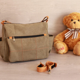 Große Kinderwagentasche mit viel Platz, Buggy Kinderwagen-Tasche , Organizer mit Schultergurt