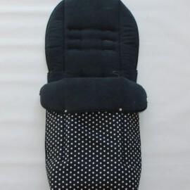 Fußsack für "Joie ", Sterne Schwarz