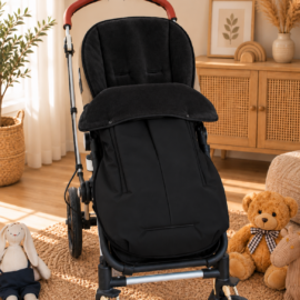 Fußsack für "Cybex " , Wasserdicht ,uni schwarz