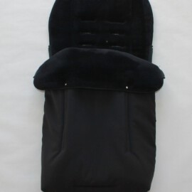 Fußsack für  "Cybex  " , Wasserdicht ,uni schwarz