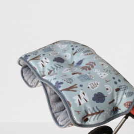 Wasserdicht ,Softshell Kinderwagenmuff für Buggy , grau